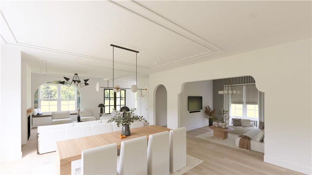 Furnished interior view inside a new home in , Milton (Image 10).