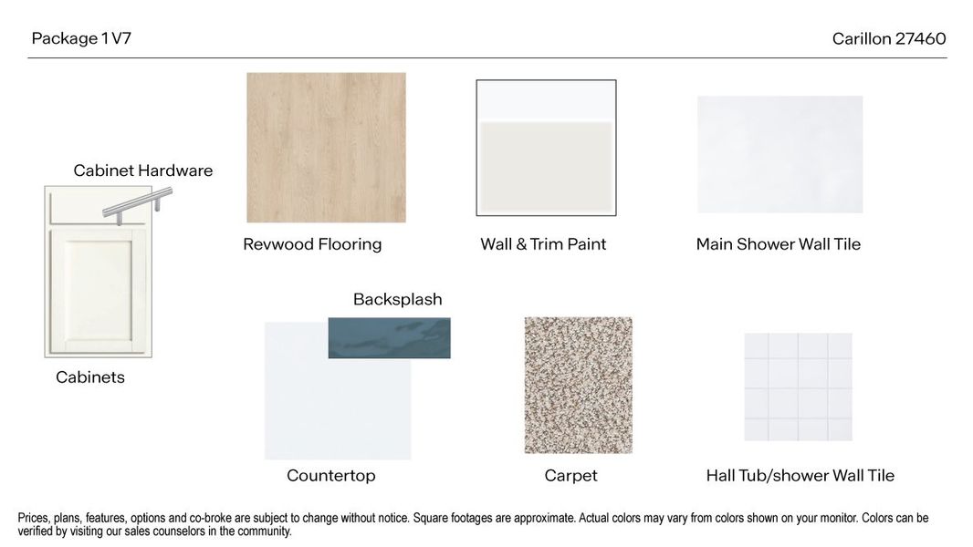 Materials commonly used for homes built from the The Justin by D.R. Horton in Carillon, Manor (Image 7).