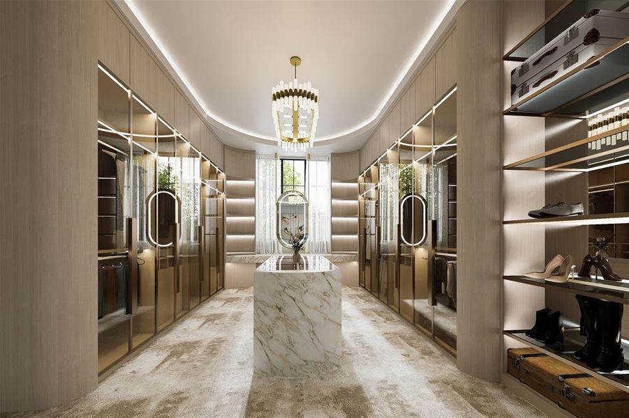 Furnished interior view inside a new home in , Dallas (Image 10).