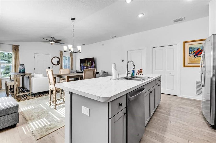 Furnished interior view inside a new home in , The Villages (Image 13).