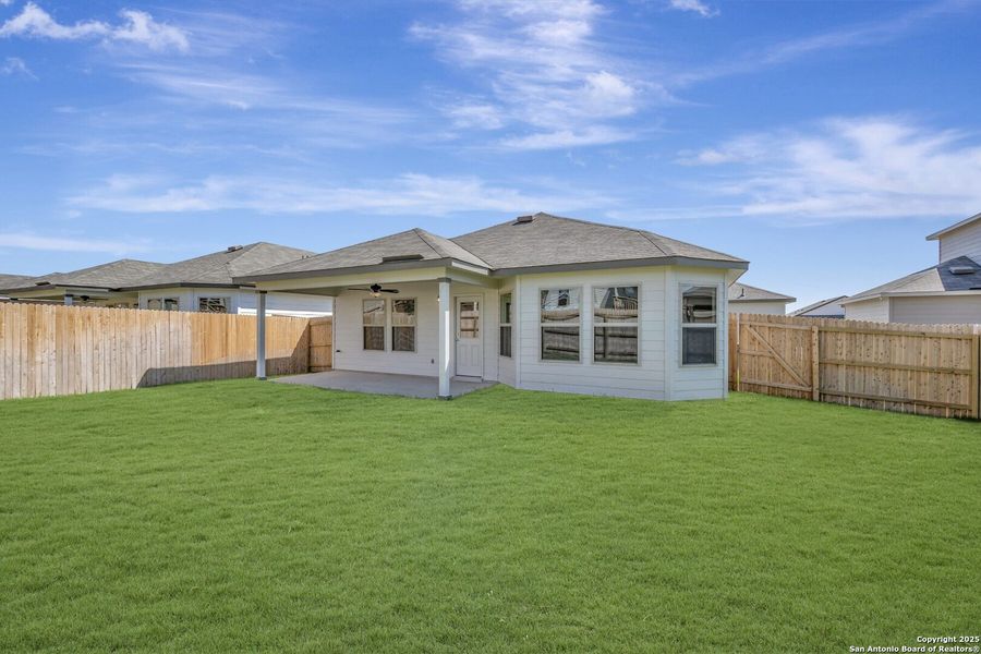 Exterior details and patio area of a home in Greenspoint Heights, Seguin (Image 16). Exterior details and patio area of a home in Greenspoint Heights, Seguin (Image 16).