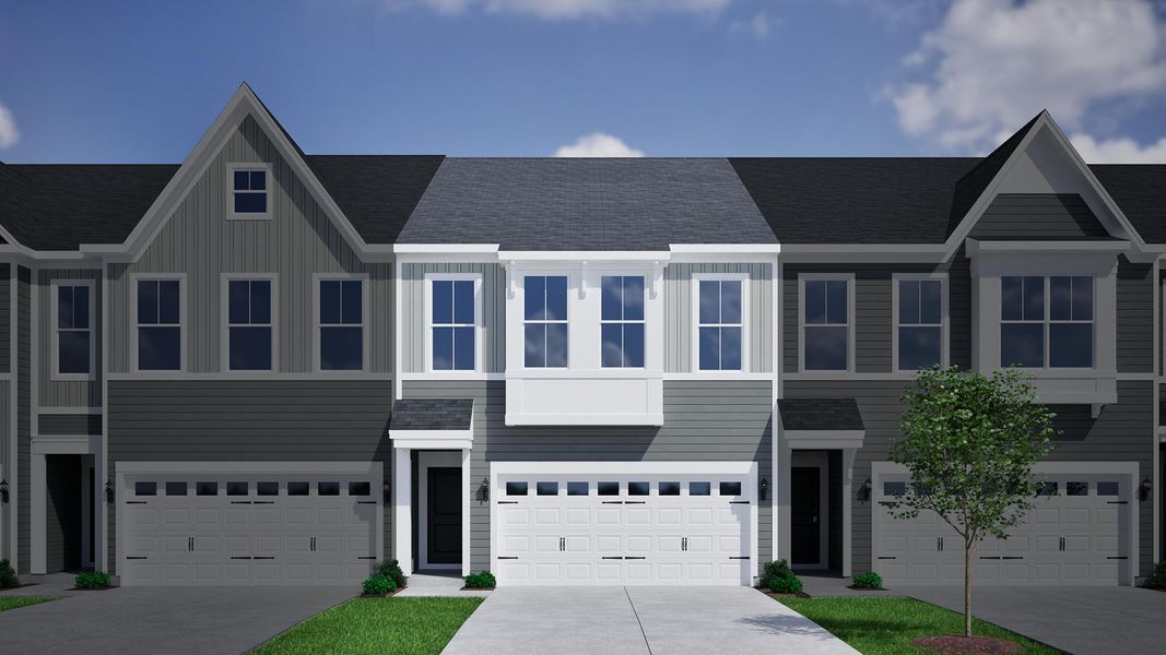 Front exterior of a new home in Six Oaks, Summerville, SC, highlighting curb appeal (Image 2). Front exterior of a new home in Six Oaks, Summerville, SC, highlighting curb appeal (Image 2).