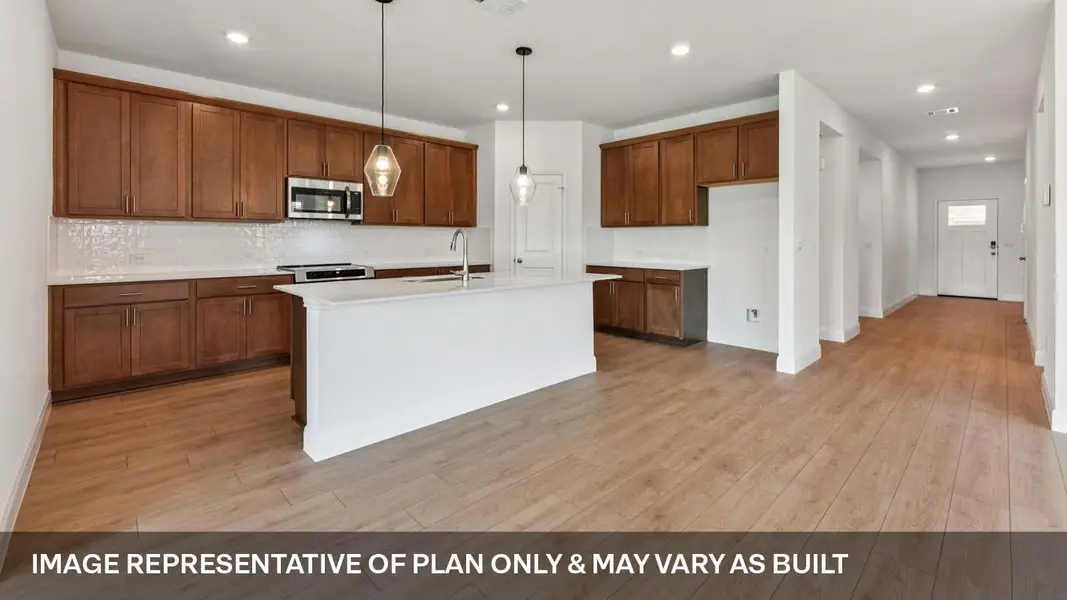 Furnished interior view inside a new home in Railhead, Cedar Creek (Image 3).