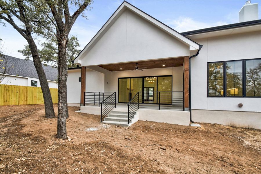 Exterior details and patio area of a home in , Fredericksburg (Image 27). Exterior details and patio area of a home in , Fredericksburg (Image 27).