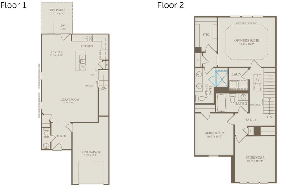 2D floor plan layout of this home in Flemingfield, Greensboro, NC (Image 4).