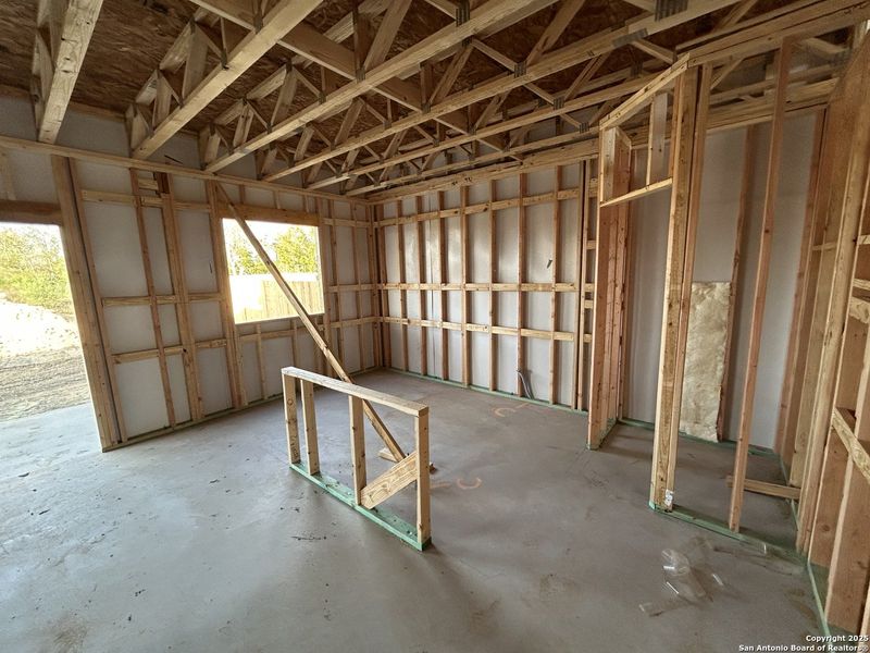 In-progress construction of a new home in Enclave at Hennersby Hollow 50's, San Antonio, TX (Image 18).