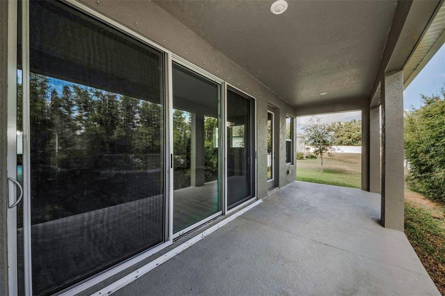 Exterior details and patio area of a home in Eagle Creek - Garden Series, Tarpon Springs (Image 22).