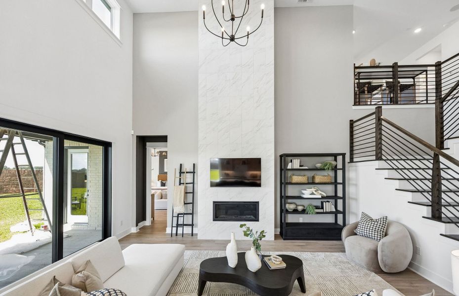 Representative furnished interior of a home built from the Ferris by Pulte Homes in Ryehill, Rosenberg (Image 7).