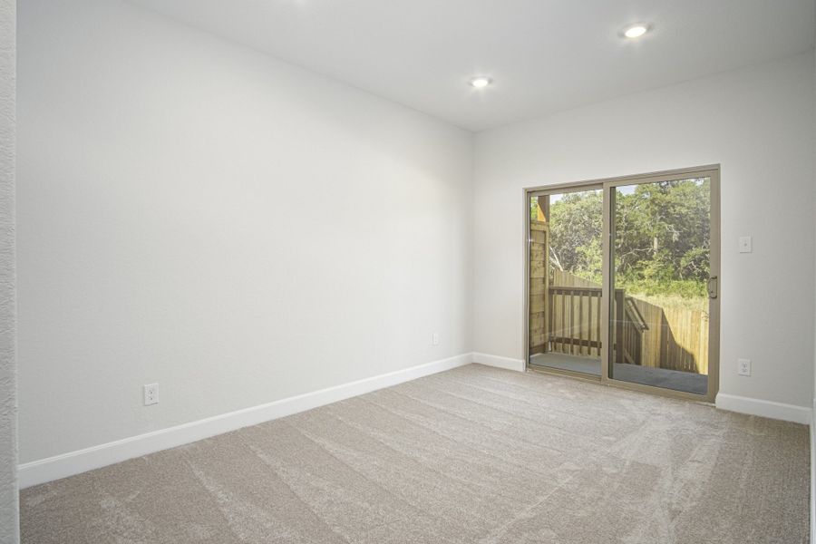 Representative unfurnished interior of a home built from the The Palmer by Rosehaven Homes in Magnolia Village, San Antonio (Image 20).