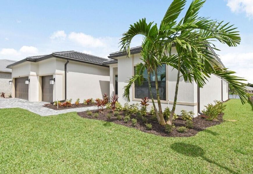 2D floor plan layout of this home in Greyhawk Landing, Lake Worth, FL (Image 3).