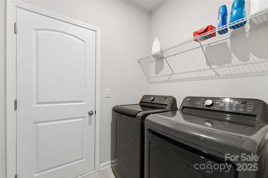 Main level laundry room