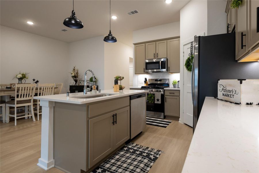 Furnished interior view inside a new home in Pinewood at Grand Texas, New Caney (Image 15).