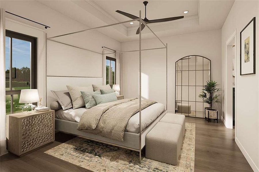 Furnished interior view inside a new home in , Douglasville (Image 7).