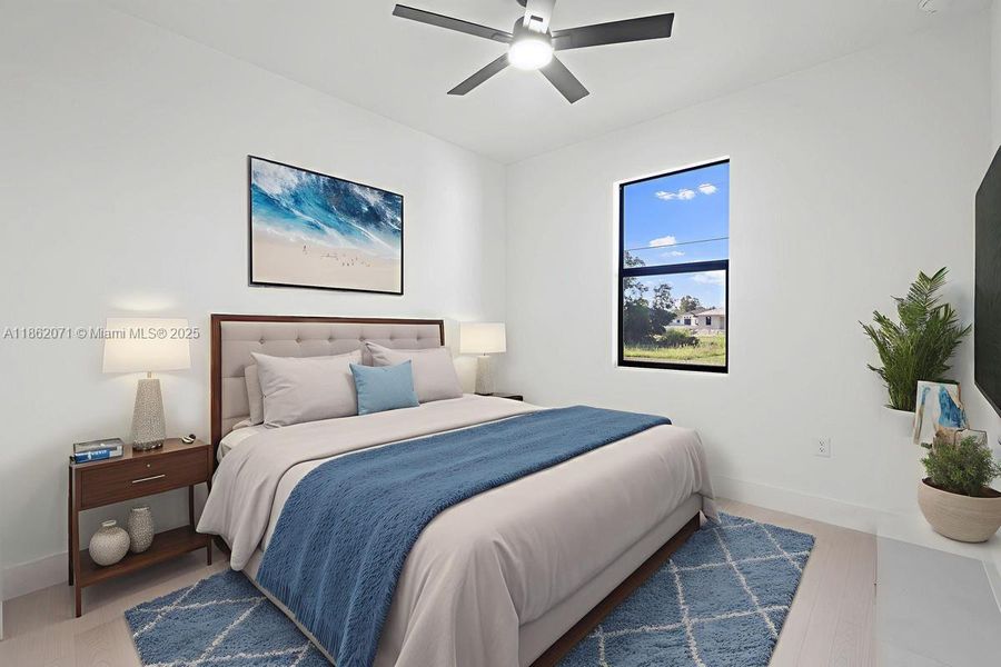 VIRTUAL STAGED SECOND BEDROOM