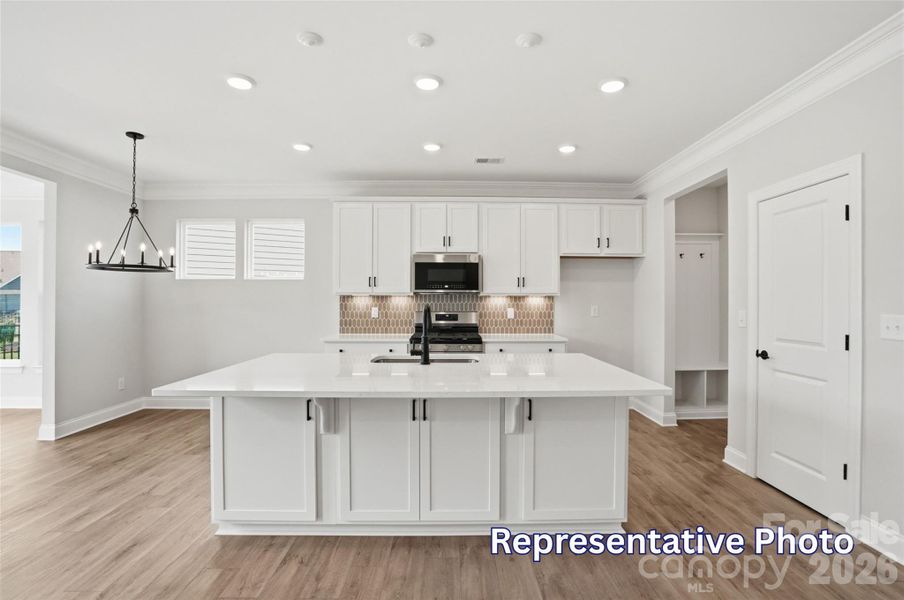 Furnished interior view inside a new home in Enclave at Riverdale, Huntersville (Image 5).