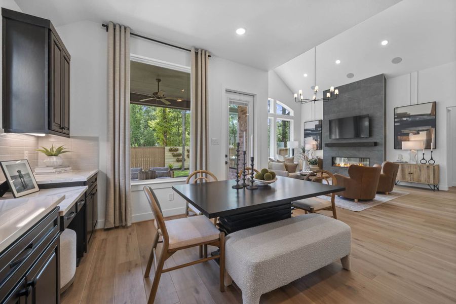 Furnished interior view inside a new home in The Highlands, Porter (Image 33).