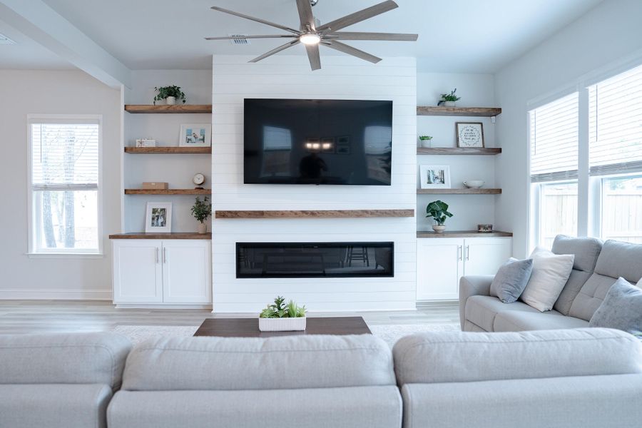 Furnished interior view inside a new home in Park's Edge at Carolina Bay, Charleston (Image 48). Furnished interior view inside a new home in Park's Edge at Carolina Bay, Charleston (Image 48).