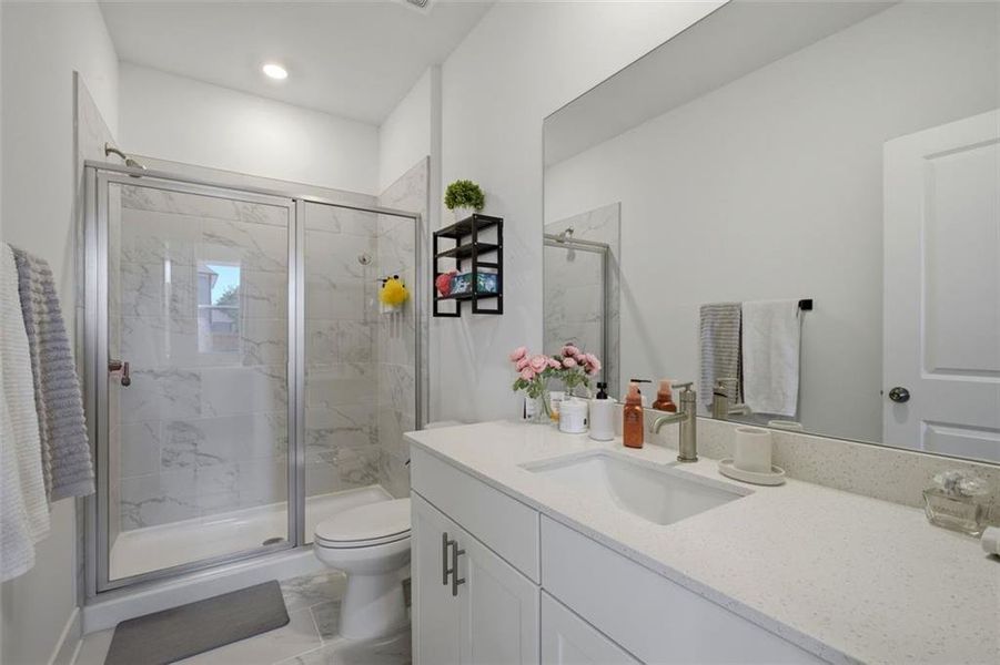 Furnished interior view inside a new home in , Dallas (Image 38).