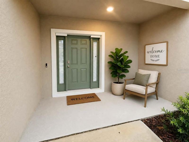Exterior details and patio area of a home in Rivers Edge, Edgewater (Image 27).