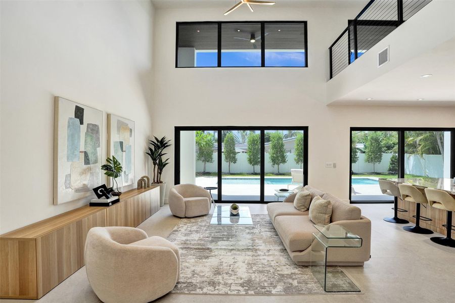 Furnished interior view inside a new home in , Lighthouse Point (Image 37).