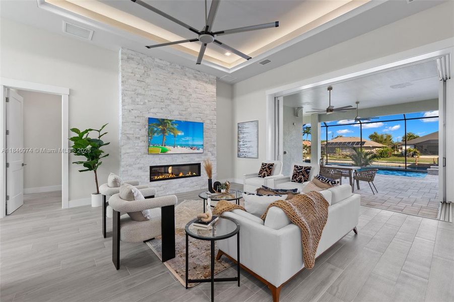 Furnished interior view inside a new home in , Cape Coral (Image 30).