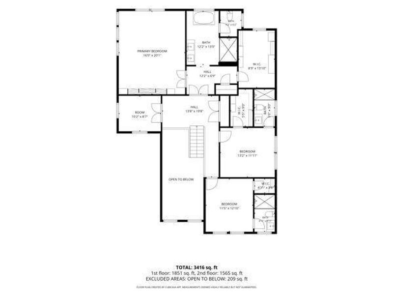 2D floor plan layout of this home in , Atlanta, GA (Image 7).