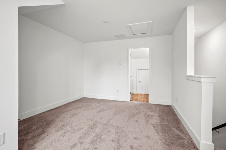 Spacious, unfurnished interior of a new home in West End Heights, Charlotte (Image 16). Spacious, unfurnished interior of a new home in West End Heights, Charlotte (Image 16).