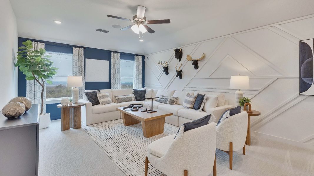 Furnished interior view inside a new home in Calumet, Jarrell (Image 17). Furnished interior view inside a new home in Calumet, Jarrell (Image 17).