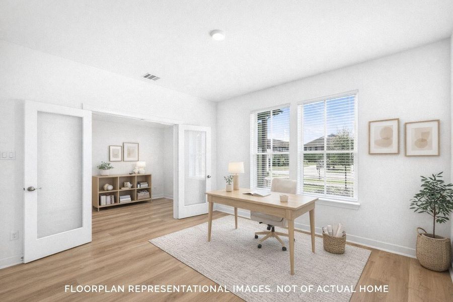 Furnished interior view inside a new home in Sorella, Tomball (Image 6).