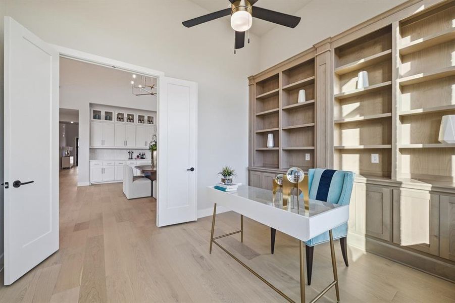 Furnished interior view inside a new home in StarView, Prosper (Image 29).