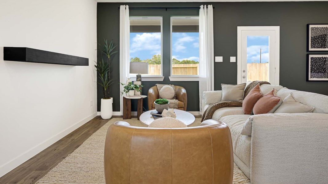Furnished interior view inside a new home in Villarosa at Tamarron, Katy (Image 13). Furnished interior view inside a new home in Villarosa at Tamarron, Katy (Image 13).