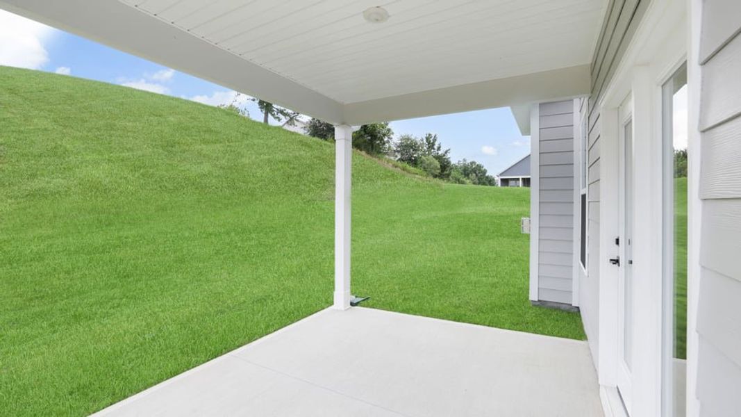 Exterior details and patio area of a home in Sunset Summits, Spartanburg (Image 23). Exterior details and patio area of a home in Sunset Summits, Spartanburg (Image 23).