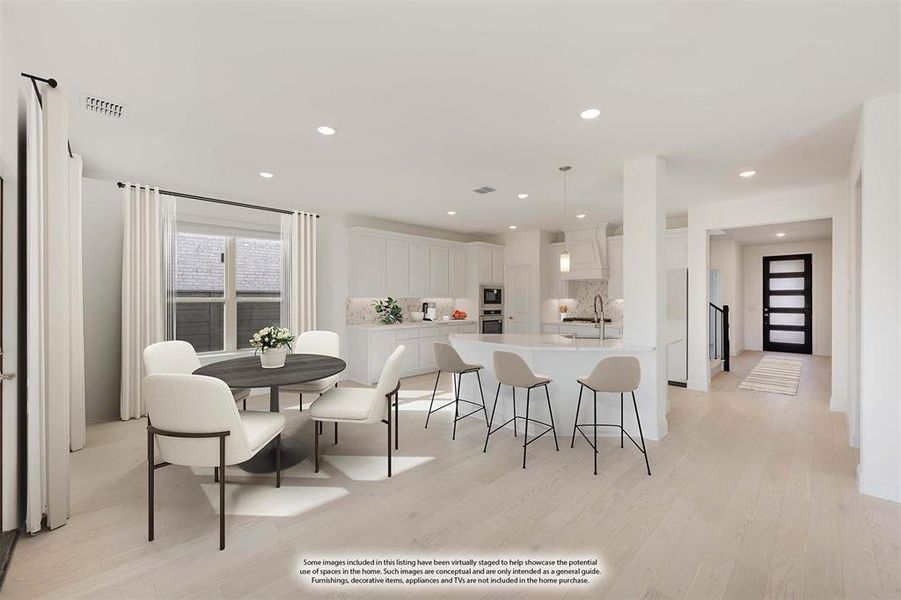 Furnished interior view inside a new home in Union Park Classic 55, Little Elm (Image 19).