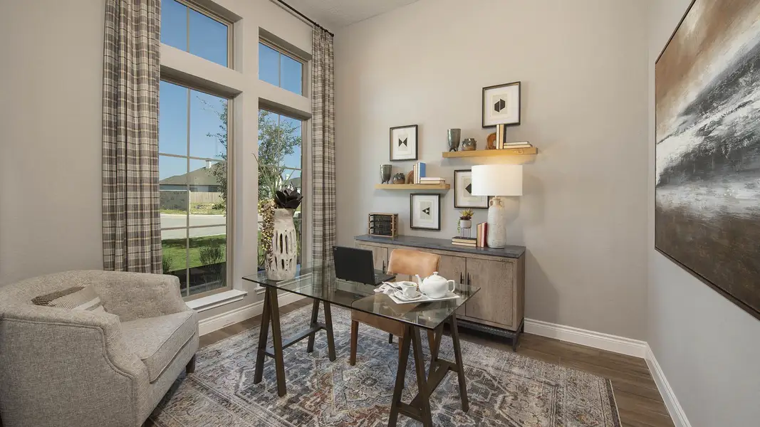 Representative furnished interior of a home built from the 3300W by Perry Homes in Meridiana, Rosharon (Image 3). Representative furnished interior of a home built from the 3300W by Perry Homes in Meridiana, Rosharon (Image 3).