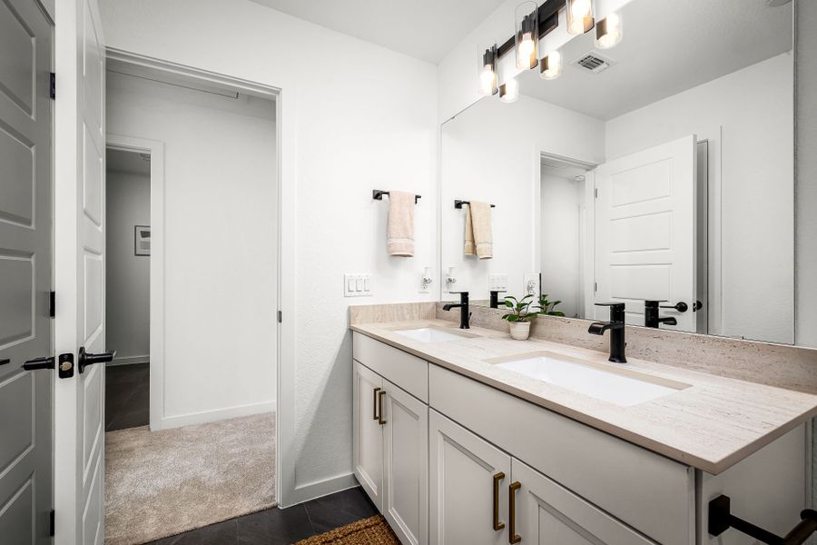 Representative furnished interior of a home built from the Waller by Pulte Homes in Monarch on Main, Round Rock (Image 31). Representative furnished interior of a home built from the Waller by Pulte Homes in Monarch on Main, Round Rock (Image 31).