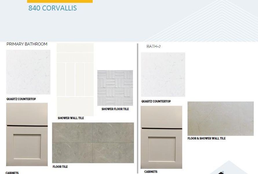 Sample of building materials used in homes in Cedar Brook, Leander (Image 19). Sample of building materials used in homes in Cedar Brook, Leander (Image 19).