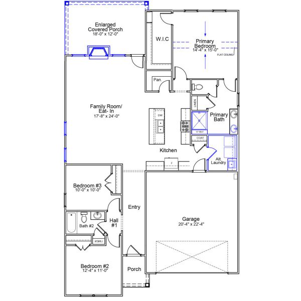 2D floor plan layout of this home in Ovation at Sweetbrier, Durham, NC (Image 2). 2D floor plan layout of this home in Ovation at Sweetbrier, Durham, NC (Image 2).
