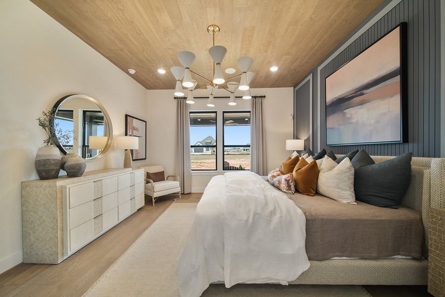 Furnished interior view inside a new home in Grange 45', Katy (Image 23).