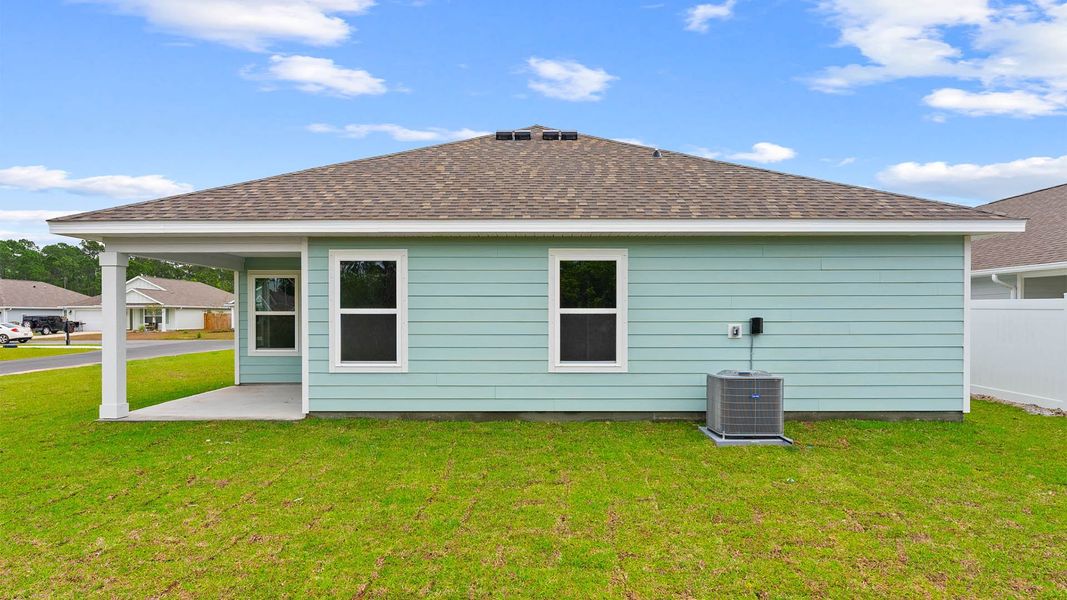 Exterior details and patio area of a home in Palmetto Bluff, Port Saint Joe (Image 18).
