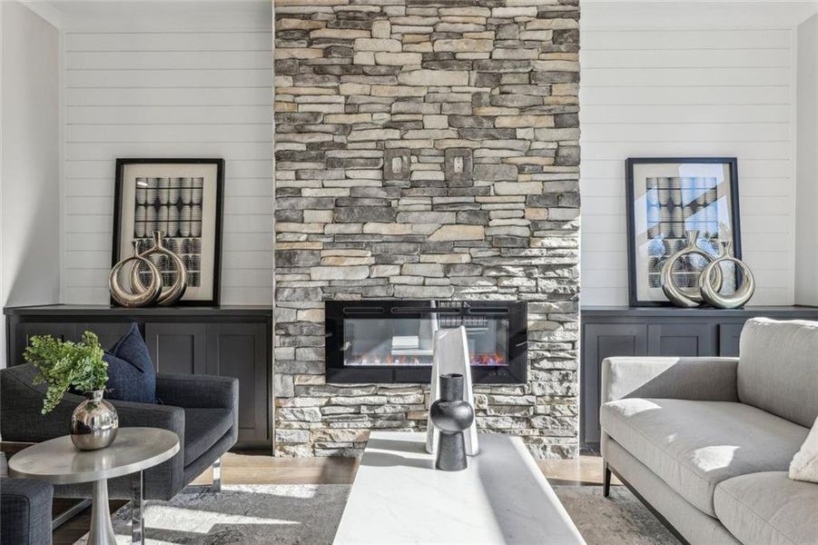 Furnished interior view inside a new home in , Atlanta (Image 40).