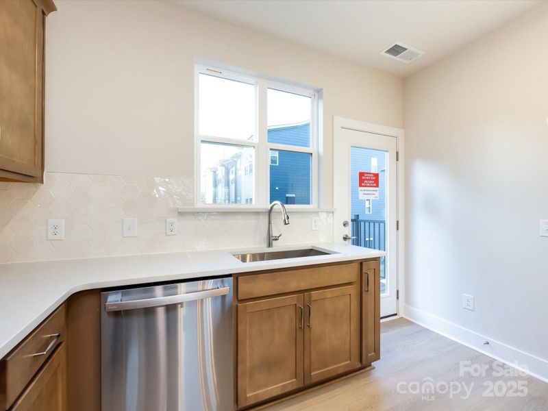 Large Window Overlooking Single Basin Sink Large Window Overlooking Single Basin Sink