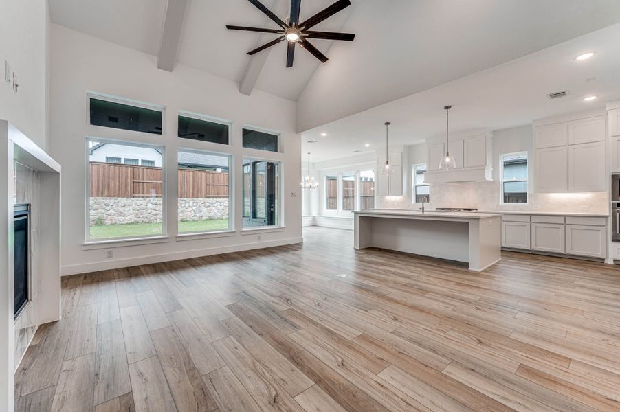 Representative unfurnished interior of a home built from the Pembrooke II by Southgate Homes in Windsong Ranch 61' Series, Prosper (Image 27). Representative unfurnished interior of a home built from the Pembrooke II by Southgate Homes in Windsong Ranch 61' Series, Prosper (Image 27).