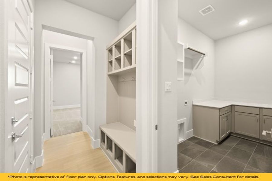 Representative furnished interior of a home built from the Breckenridge by Stonefield Homes in Heath Golf and Yacht Club, Rockwall (Image 39).