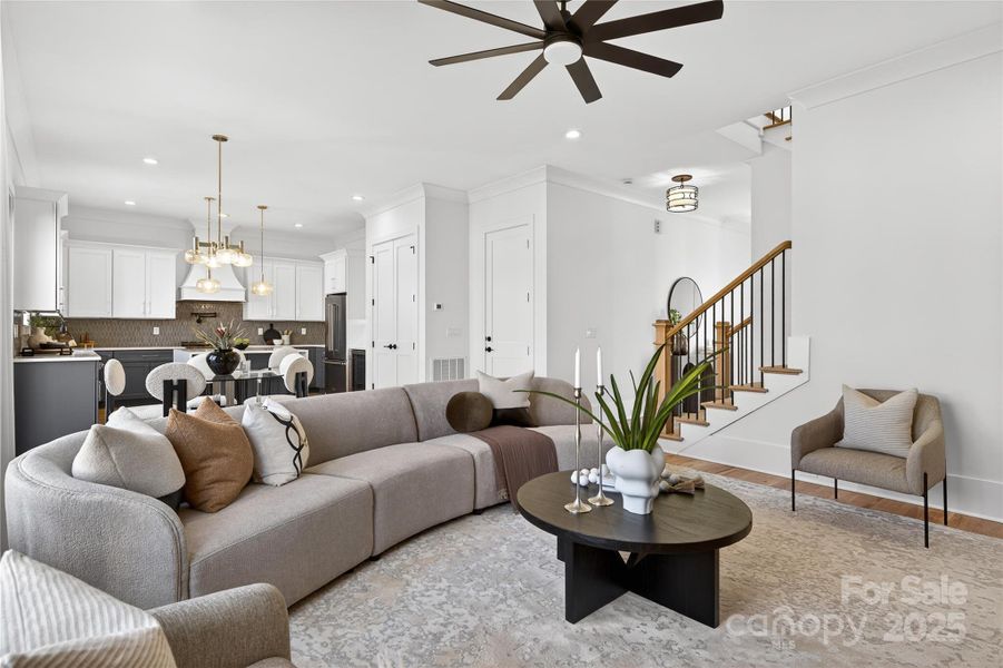 Furnished interior view inside a new home in , Charlotte (Image 14).