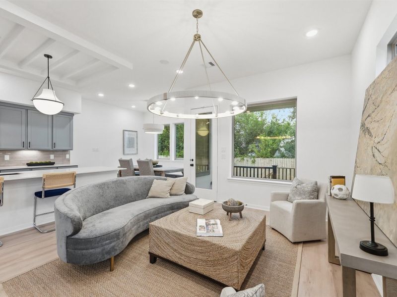 Furnished interior view inside a new home in , Houston (Image 31).