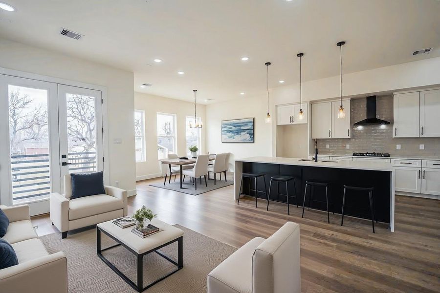 Furnished interior view inside a new home in , Houston (Image 10).