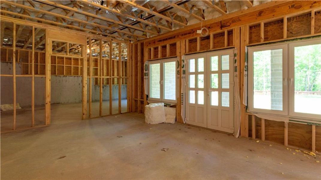 In-progress construction of a new home in , Roswell, GA (Image 46).