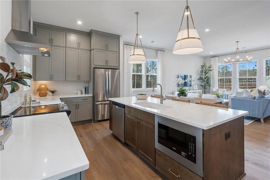 Furnished interior view inside a new home in , Alpharetta (Image 19).