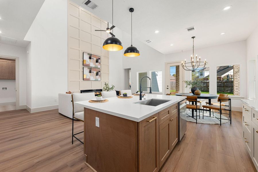 Furnished interior view inside a new home in , Tomball (Image 18).