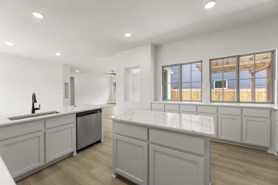 Furnished interior view inside a new home in Keeneland, Aubrey (Image 9).